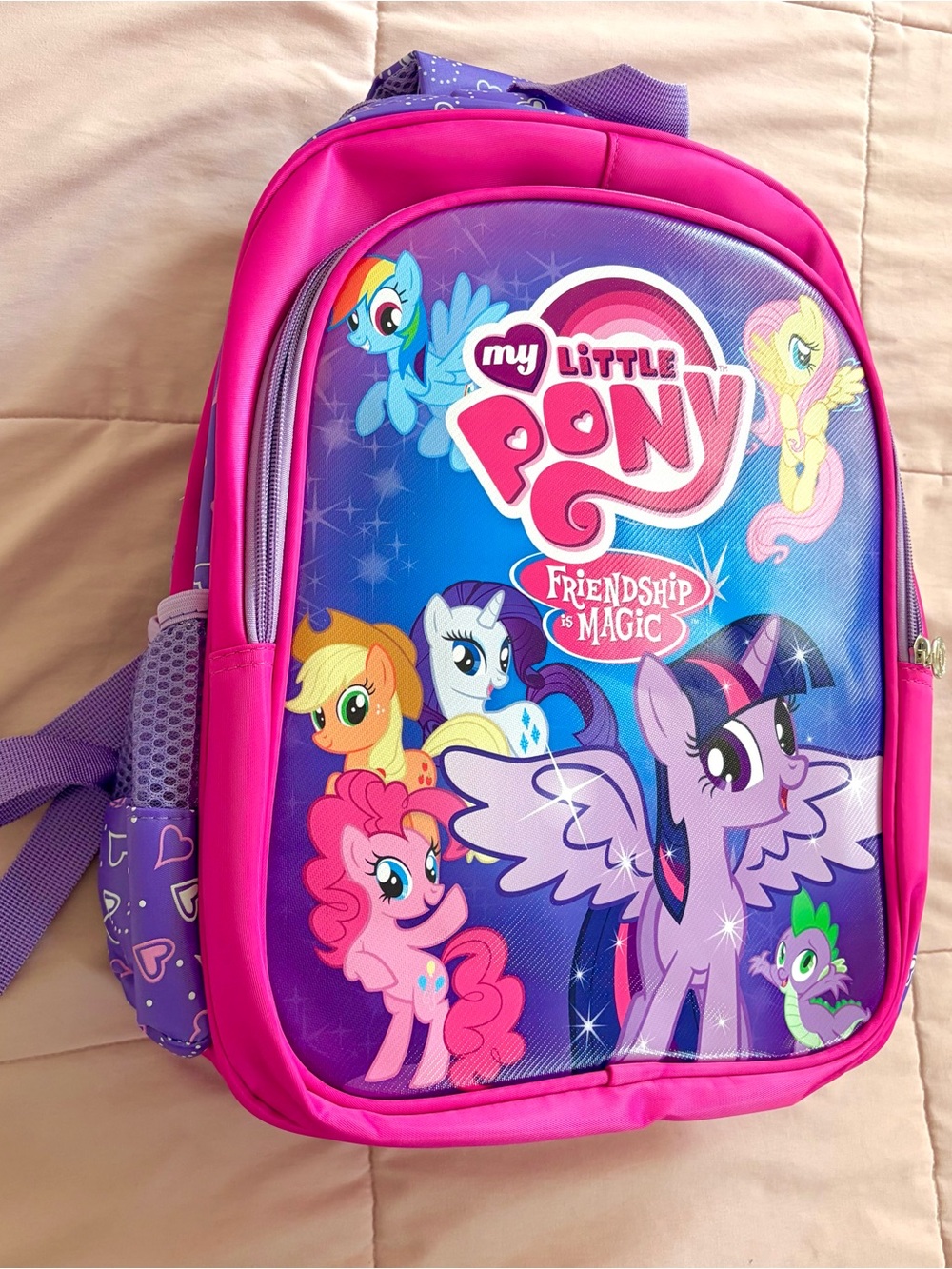 My Little Pony Purple & Pink Friendship Is Magic Backpack